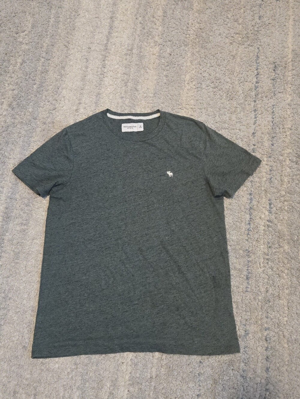 Abercrombie & Fitch Soft A&F Tee - Men's Size Medium - Heathered Forest Green
